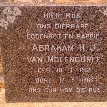MOLENDORFF Abraham H.J., van 1912-1966