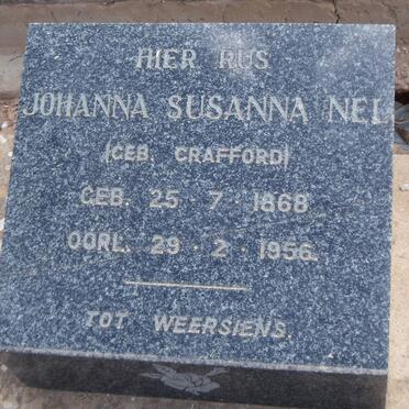 NEL Johanna Susanna nee CRAFFORD 1868-1956