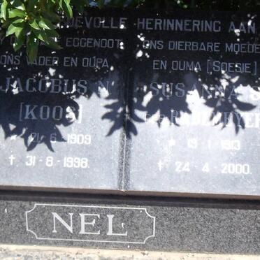 NEL Jacobus 1909-1998 &amp; Susanna S. RADEMEYER 1913-2000
