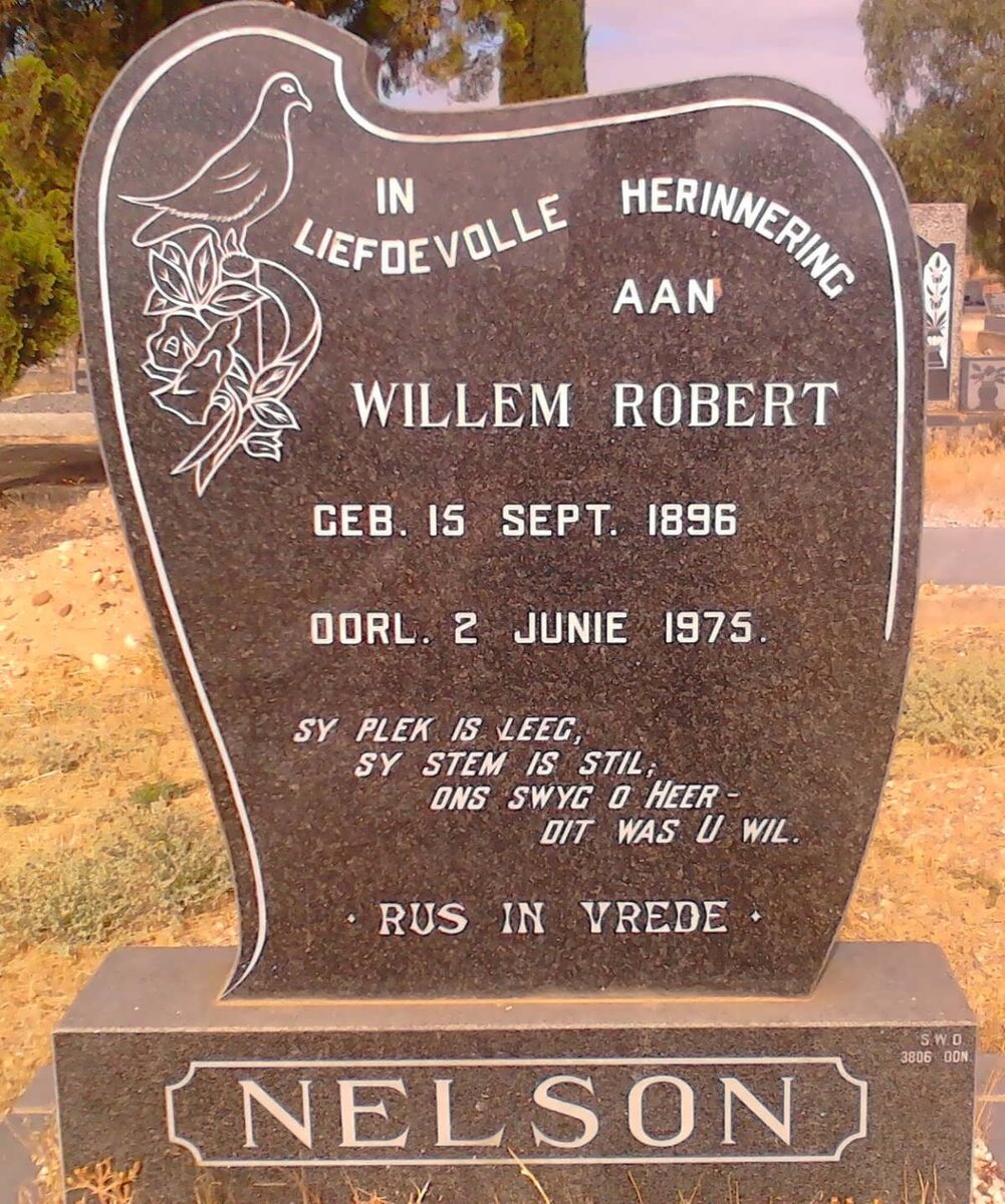 NELSON Willem Robert 1896-1975