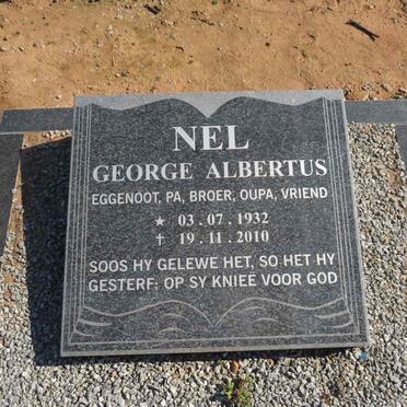 NEL George Albertus 1932-2010