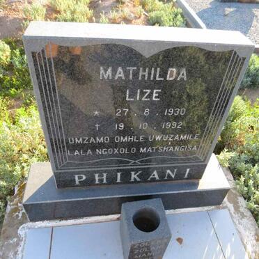 PHIKANI Mathilda Lize 1930-1992