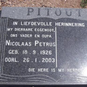 PITOUT Nicolaas Petrus 1926-2003