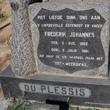 PLESSIS Frederik Johannes, du 1883-1961