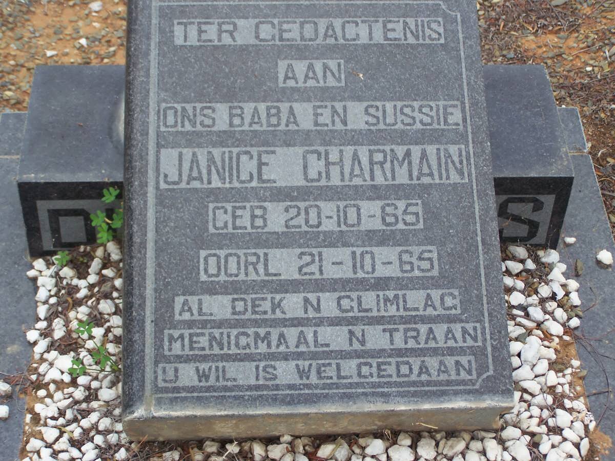 PLESSIS Janice Charmain, du 1965-1965