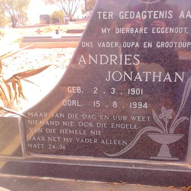 POTGIETER Andries Jonathan 1901-1994