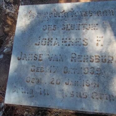 RENSBURG Johannes F., Janse van 1939-1941