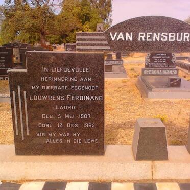 RENSBURG Louwrens Ferdinand, van 1907-1965