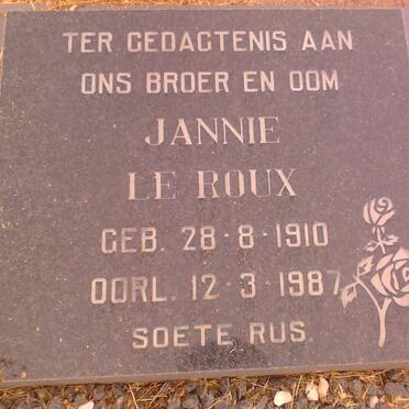 ROUX Jannie, le 1910-1987