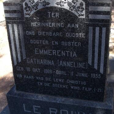 ROUX Emmerentia Catharina, le 1906-1955