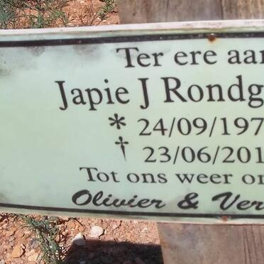 RONDGANGER Japie J. 1977-2010