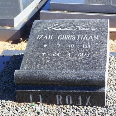 ROUX Izak Christiaan, le 1911-1977