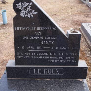 ROUX Nancy, le 1917-1979