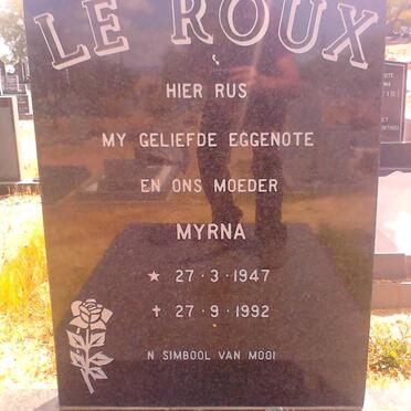 ROUX Myrna 1947-1992