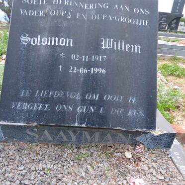 SAAYMAN Solomon Willem 1917-1996