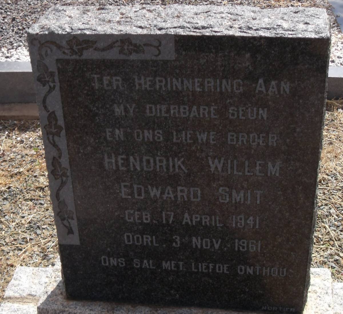 SMIT Hendrik Willem Edward 1941-1961
