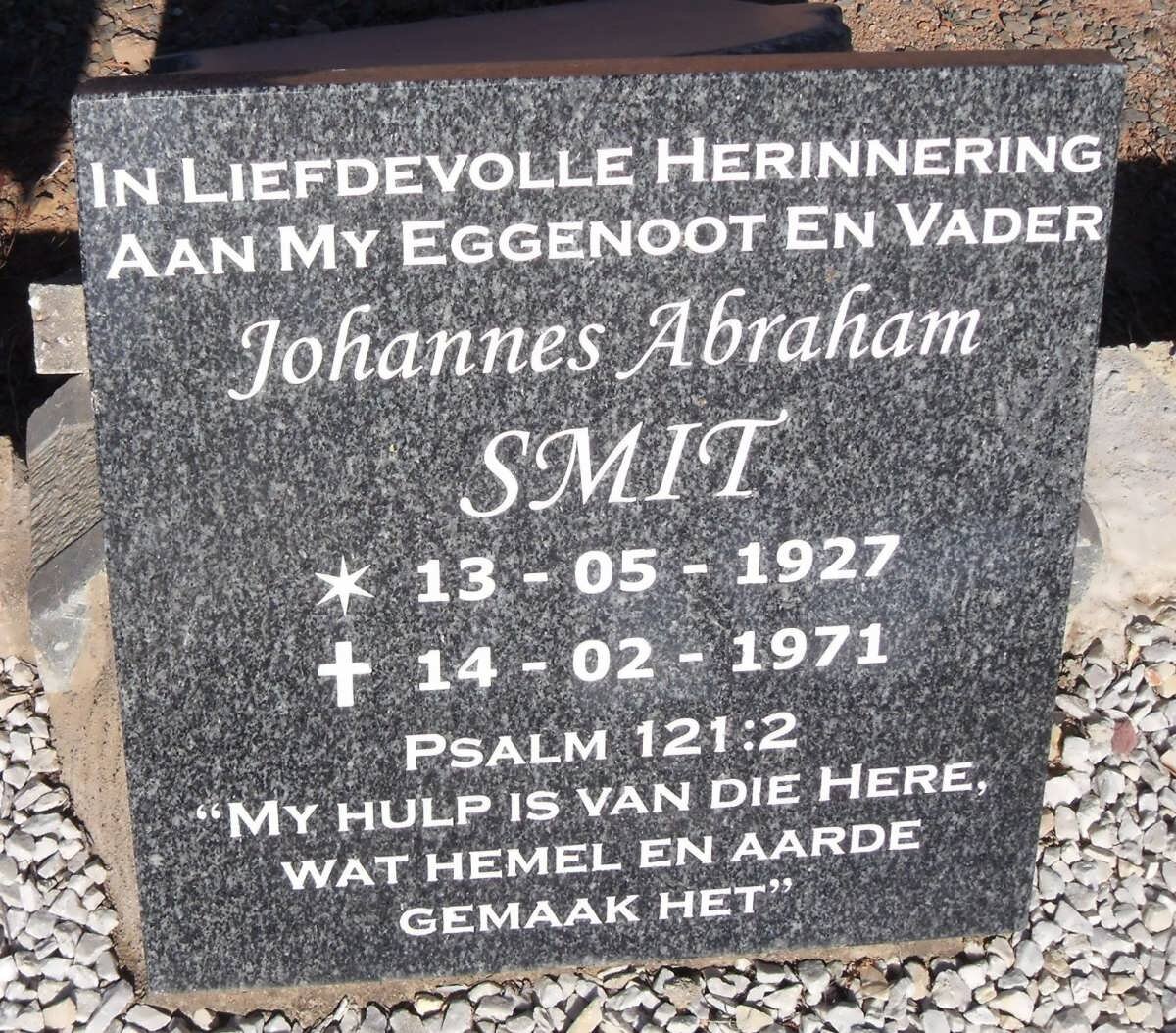 SMIT Johannes Abraham 1927-1971
