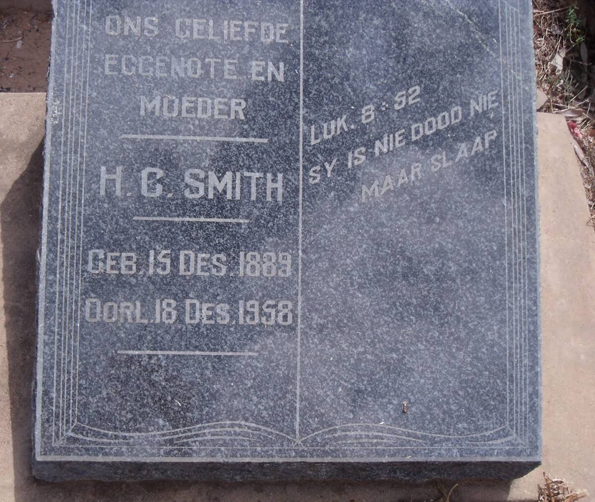 SMITH H.C. 1889-1958