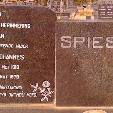 SPIES Jacob Johannes 1910-1979 &amp; Johanna Henrietta VAN DER WALT 1915-1967