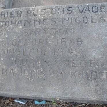 STRYDOM Johannes Nicolas 1858-1949