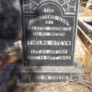STEYN Thelma 1915-1942