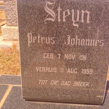 STEYN Petrus Johannes 1911-1959