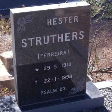 STRUTHERS Hester nee FERREIRA 1910-1998