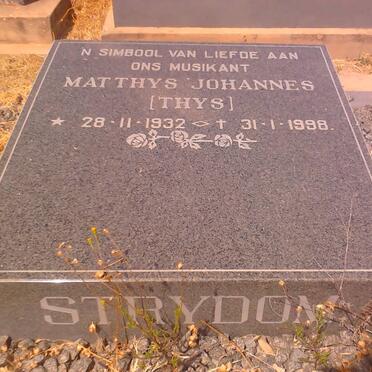 STRYDOM Matthys Johannes 1932-1998