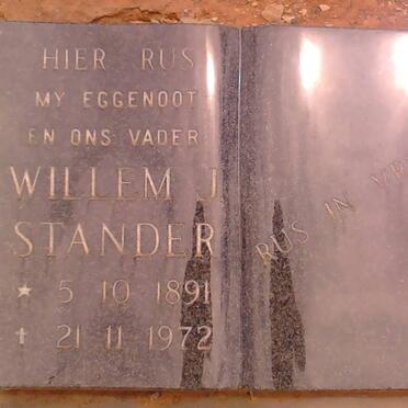 STANDER Willem J.1891-1972
