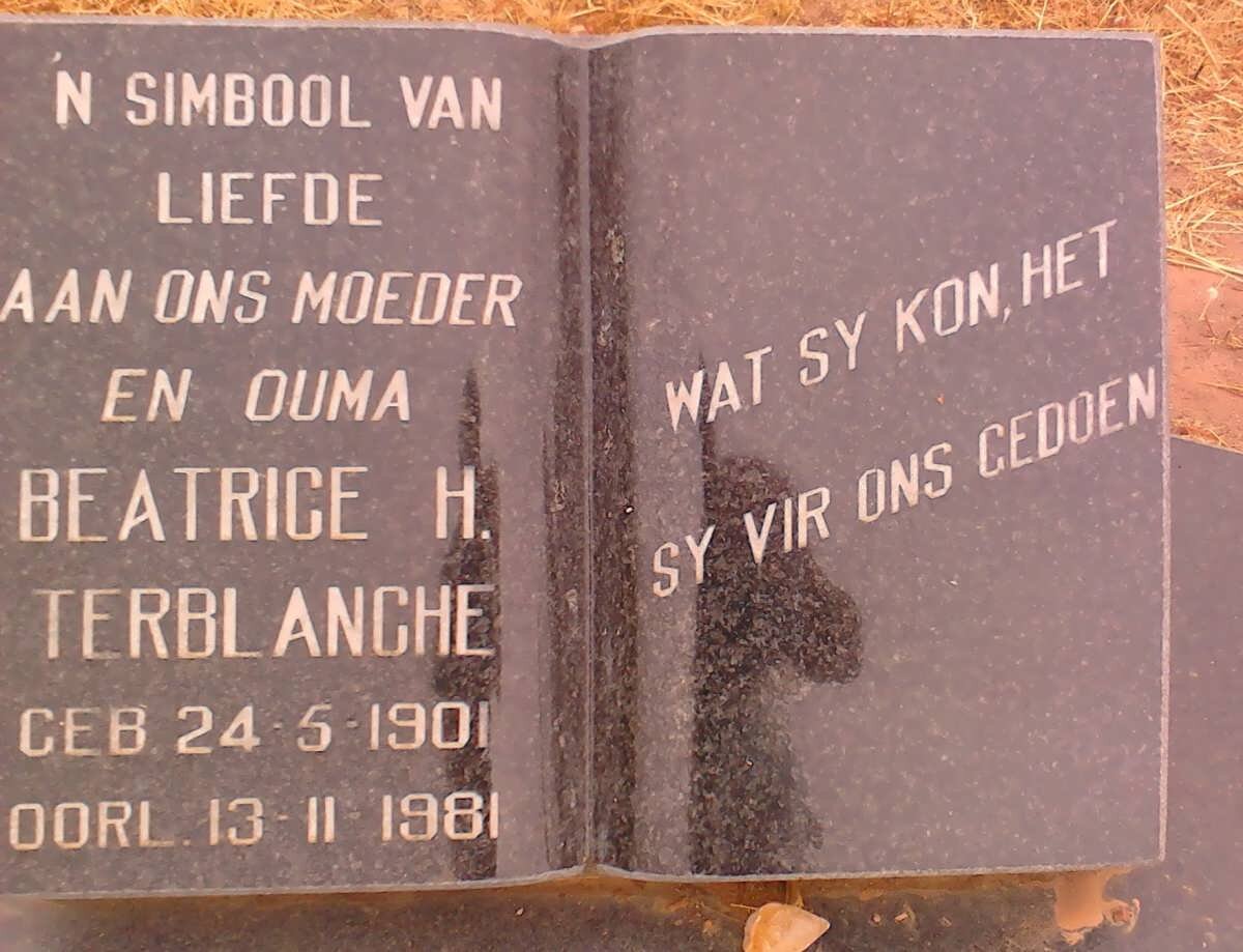 TERBLANCHE Beatrice H. 1901-1981