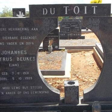 TOIT Johannes Petrus Beukes, du 1931-1989