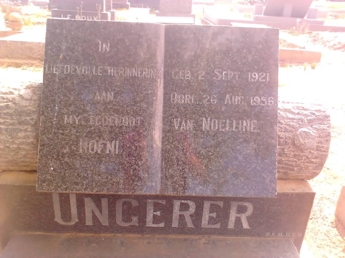 UNGERER Hofni 1921-1956