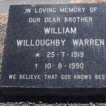 WARREN William Willoughby 1919-1990