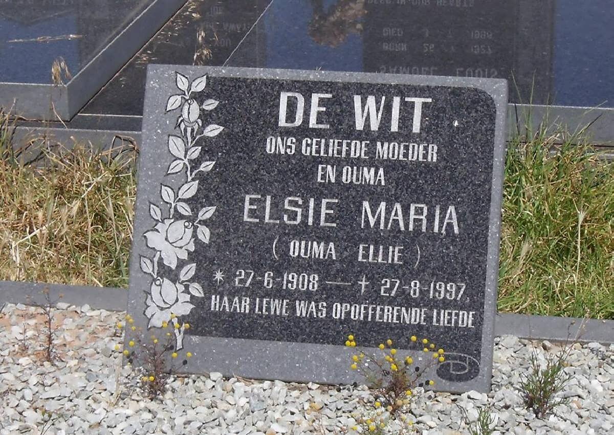 WIT Elsie Maria, de 1908-1997