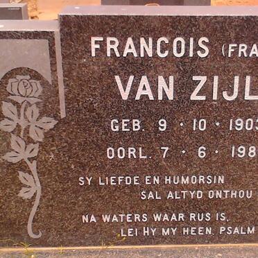ZIJL Francois, van 1903-1980