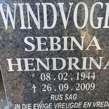 WINDVOGEL Sebina Hendrina 1944-2009