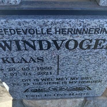 WINDVOGEL Klaas 1960-2021