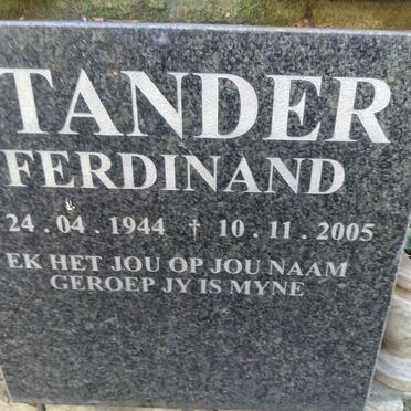 STANDER Ferdinand 1944-2005