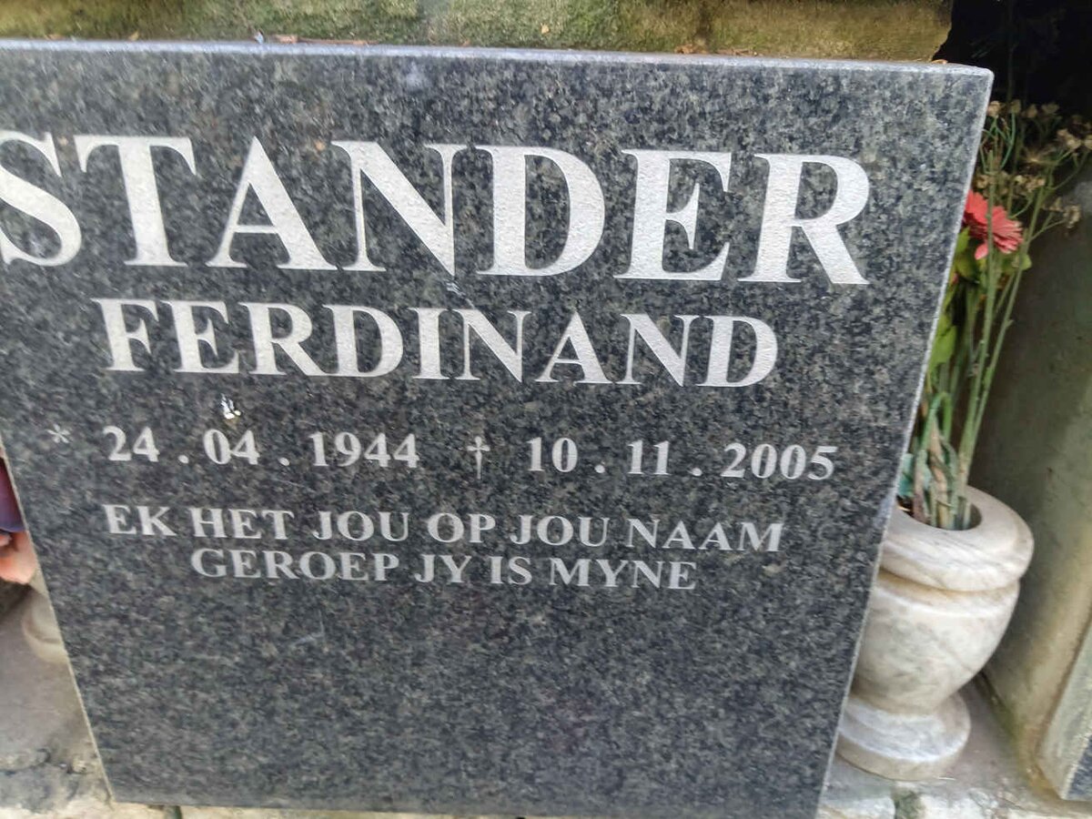 STANDER Ferdinand 1944-2005