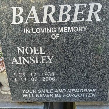 BARBER Noel Ainsley 1938-2006