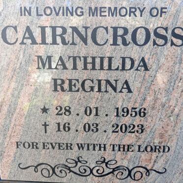 CAIRNCROSS Mathilda Regina 1956-2023