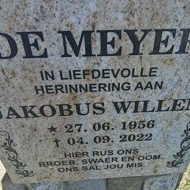 MEYER Jakobus Willem, de 1956-2022