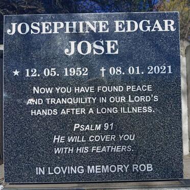 JOSE Josephine Edgar 1952-2021