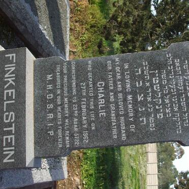 FINKELSTEIN Charlie  -1962