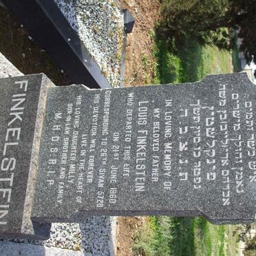 FINKELSTEIN Louis  -1960