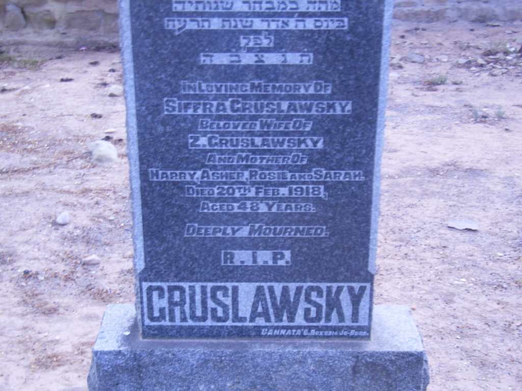 GRUSLAWSKY Siffra -1918