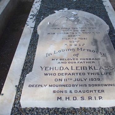 KLASS Yehuda Leib  -1939