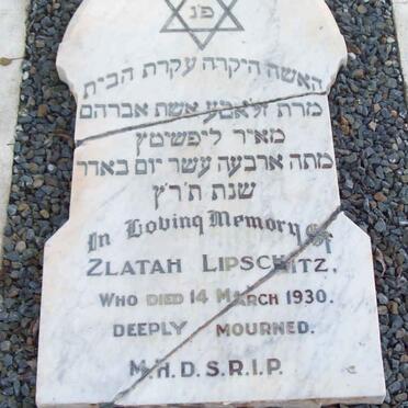 LIPSCHITZ Zlatah  -1930