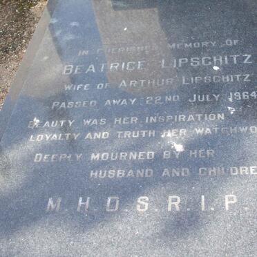 LIPSCHITZ Arthur -1970 &amp; Beatrice -1964 