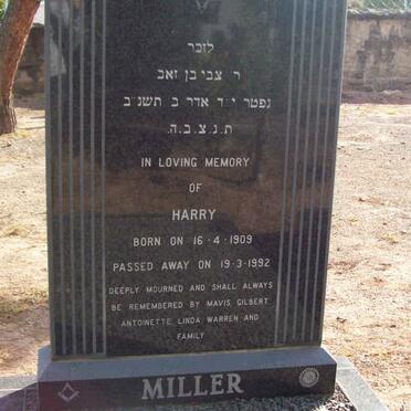 MILLER Harry  1909-1992
